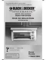 Black & Decker Spacemaker TROS1500C Use And Care Book Manual preview