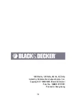 Preview for 16 page of Black & Decker Spatula Smart M22S Use And Care Book Manual