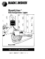 Preview for 1 page of Black & Decker SpotLiter 9360 Use And Care Book Manual