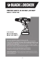 Preview for 12 page of Black & Decker SSL16 Instruction Manual