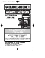 Preview for 1 page of Black & Decker Storm Station SS925 Instruction Manual