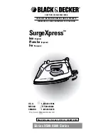 Preview for 1 page of Black & Decker SurgeXpress X500 Series Use And Care Book Manual