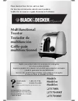 Black & Decker T1700IKT Use And Care Book Manual preview
