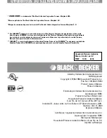 Preview for 6 page of Black & Decker TCM411 Series Use And Care Book Manual