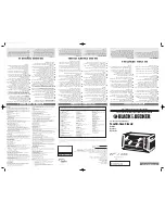 Preview for 1 page of Black & Decker Toast-R-Oven Classic TRO300 Series Use And Care Book