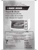 Предварительный просмотр 1 страницы Black & Decker Toast-R-Oven TRO4050 Use And Care Book Manual