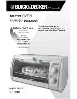 Black & Decker Toast-R-Oven TRO420 Use And Care Book Manual предпросмотр