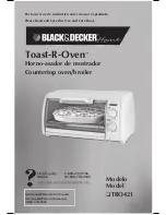 Предварительный просмотр 1 страницы Black & Decker Toast-R-Oven TRO421 Use And Care Book Manual