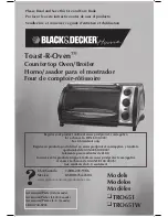 Black & Decker Toast-R-Oven TRO651 Use And Care Book Manual предпросмотр