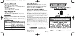 Preview for 1 page of Black & Decker TRAVEL MATE CV6B Instruction Manual
