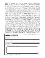 Preview for 22 page of Black & Decker TS2040 Instruction Manual