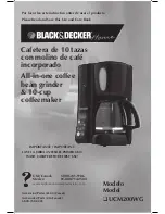 Black & Decker UCM200WG Use And Care Book Manual предпросмотр