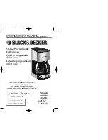 Black & Decker UCM7 Use And Care Book Manual preview