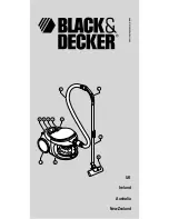 Предварительный просмотр 1 страницы Black & Decker Vacuum Cleaner Manual