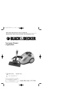 Black & Decker VC2500 Use And Care Book Manual предпросмотр