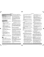 Предварительный просмотр 21 страницы Black & Decker VG11 Instruction Manual