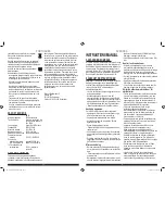 Предварительный просмотр 26 страницы Black & Decker VG11 Instruction Manual