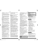 Предварительный просмотр 33 страницы Black & Decker VG11 Instruction Manual