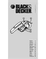 Black & Decker VH900 Dustbuster Manual предпросмотр