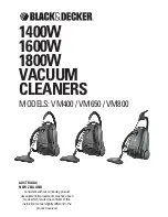 Black & Decker VM400 User Manual предпросмотр