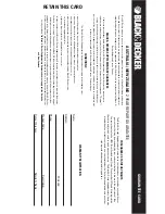 Preview for 8 page of Black & Decker VM400 User Manual