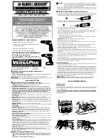 Black & Decker VP820 Instruction Manual preview