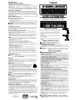 Preview for 2 page of Black & Decker VP820 Instruction Manual