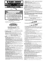 Black & Decker VP940 Instruction Manual предпросмотр