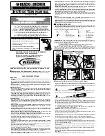 Black & Decker VPD850 Instruction Manual preview