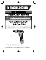 Preview for 1 page of Black & Decker VPX1101 Instruction Manual