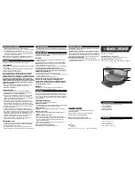 Preview for 2 page of Black & Decker WMB505C User Manual