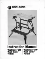 Preview for 1 page of Black & Decker Workmate 200 Instruction Manual