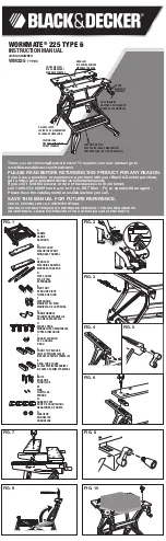 Preview for 1 page of Black & Decker Workmate 225 Type 6 User Manual