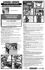 Preview for 1 page of Black & Decker WPS100 Instruction Manual