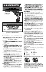 Black & Decker XT12ID Instruction Manual preview