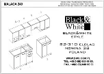 Предварительный просмотр 1 страницы Black & White Style Malaga 240 Assembly Instructions Manual