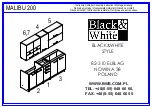 Black & White Style MALIBU 200 Assembly Instruction Manual предпросмотр