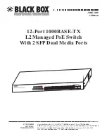 Предварительный просмотр 2 страницы Black Box 12-Port 1000BASE-TX L2 Managed PoE Switch User Manual