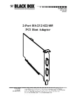 Black Box 2-Port RS-232/422/485 User Manual предпросмотр