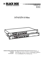 Предварительный просмотр 1 страницы Black Box 3174/3274 I-Mux Series Manual