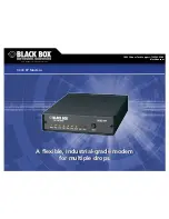 Preview for 1 page of Black Box 9600 FP Datasheet