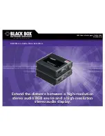 Предварительный просмотр 1 страницы Black Box AC1021A-XMIT Specifications