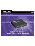 Предварительный просмотр 1 страницы Black Box AC1034A Specifications