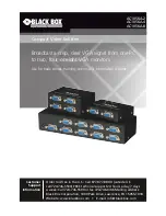 Предварительный просмотр 1 страницы Black Box AC1056A-2 User Manual