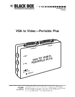 Preview for 1 page of Black Box AC320A User Manual