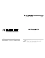 Black Box AC340A Manual preview