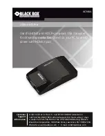 Предварительный просмотр 1 страницы Black Box AC346A USB to HD Pro User Manual