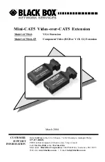 Предварительный просмотр 1 страницы Black Box AC504A Manual