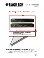 Preview for 1 page of Black Box AC505A-2A Instruction Manual