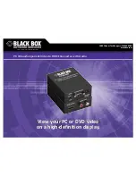 Black Box AC551A Specifications preview